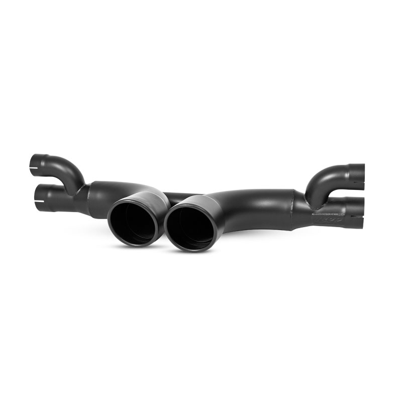 MBRP s7607blk | 14-15 Porsche GT3/GT3RS 3in Center Muffler Bypass 4in Tips - Black Coated; 2014-2015