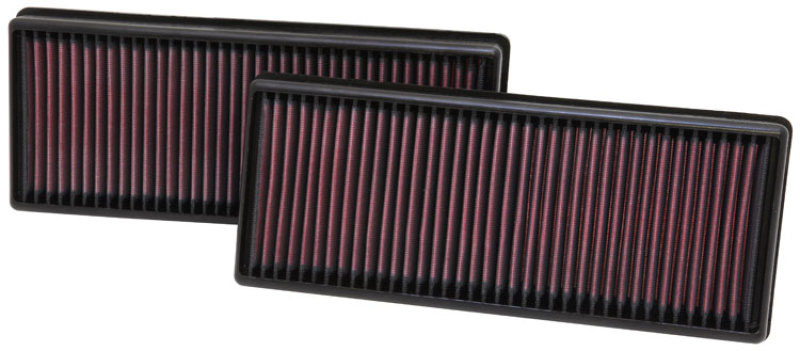 K&N Engineering 332474 | K&N Replacement Air Filter 12.563in O/S Length x 5.25in O/S Width x 1.625in H (Inc 2 Filters)