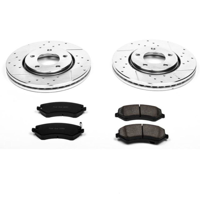 PowerStop k5244 | Power Stop 03-07 Chrysler Town & Country Front Z23 Evolution Sport Brake Kit; 2003-2007