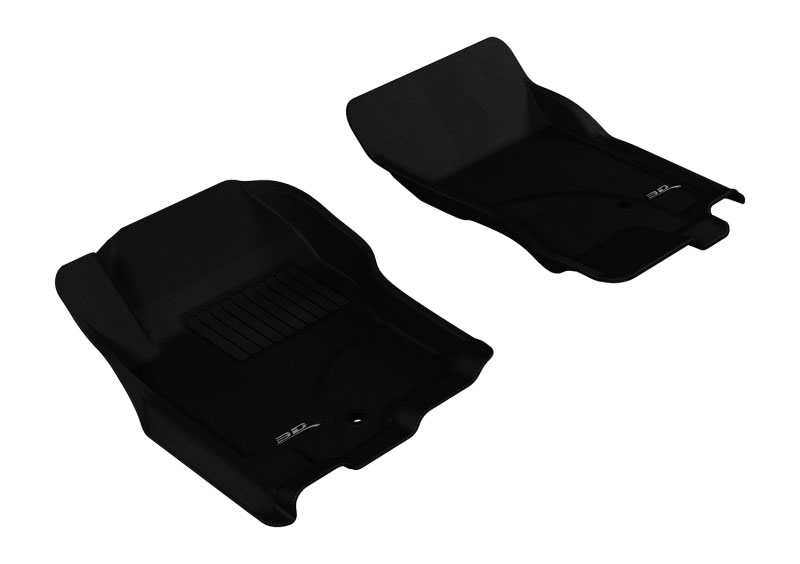 3D Maxpider l1ns06511509 | 3D MAXpider 2005-2015 Nissan Pathfinder/Xterra Kagu 1st Row Floormat - Black; 2005-2015