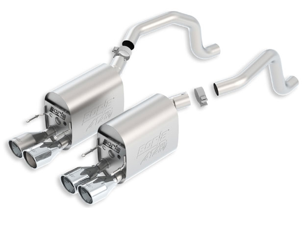 Borla 11812 | Chevrolet CORVETTE C6 Atak Rear Section Exhaust; 2009-2013