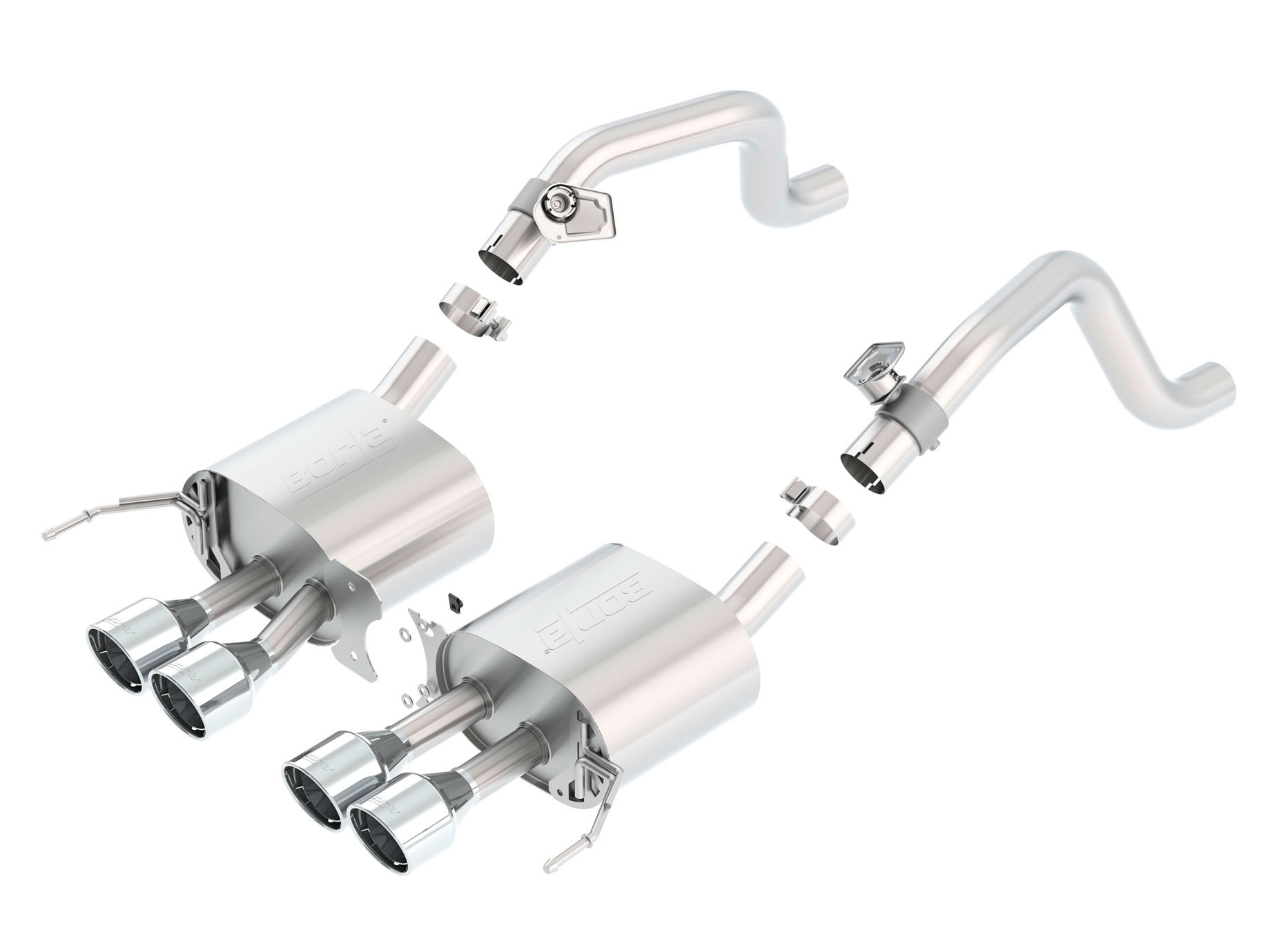 Borla 11862 | Chevrolet Corvette S-Type Axle-Back Exhaust System, Stingray, Z06 V8 6.2; 2014-2019