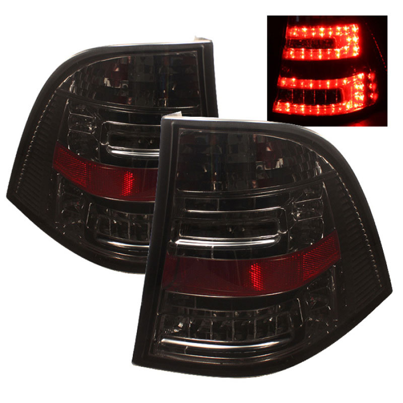 SPYDER 5006127 | Spyder Mercedes Benz W163 M-Class ML LED Tail Lights - Smoke - (ALT-YD-MBW16398-LED-SM); 1998-2005