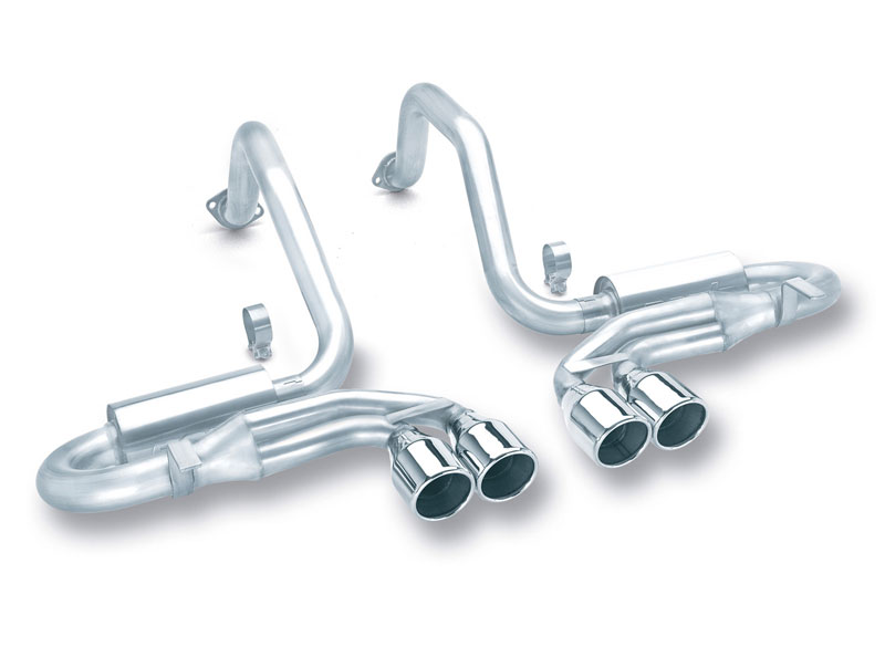 Borla 140038 | CORVETTE 5.7L AT/MT Round Tips C5 - Sport System; 1997-2004