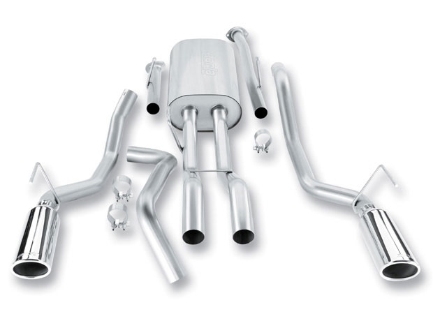 Borla 140333 | BORLA Tundra 5.7L Stainless Steel Cat-Back System; 2009-2013