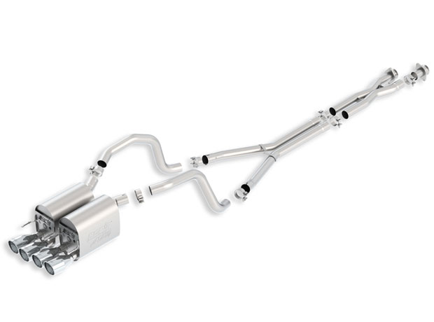 Borla 140453 | Chevrolet CORVETTE C6 Stainless Steel Cat-Back System ATAK; 2005-2008