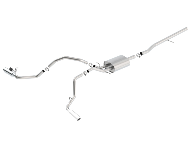 Borla 140545 | Silverado 1500 5.3L Cat-Back Exhaust Split Side Rear Exit S-TYPE; 2014-2019