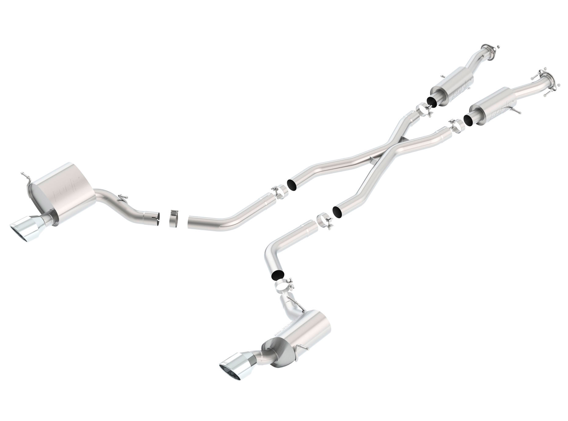 Borla 140632 | Jeep Grand Cherokee Cat-Back Exhaust System S-Type, SRT V8 6.4; 2015-2019