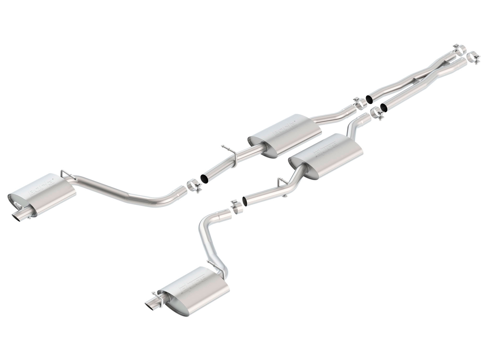 Borla 140649 | Dodge Challenger S-Type Cat-Back Exhaust System, SXT, SXT Plus V6 3.6; 2015-2020