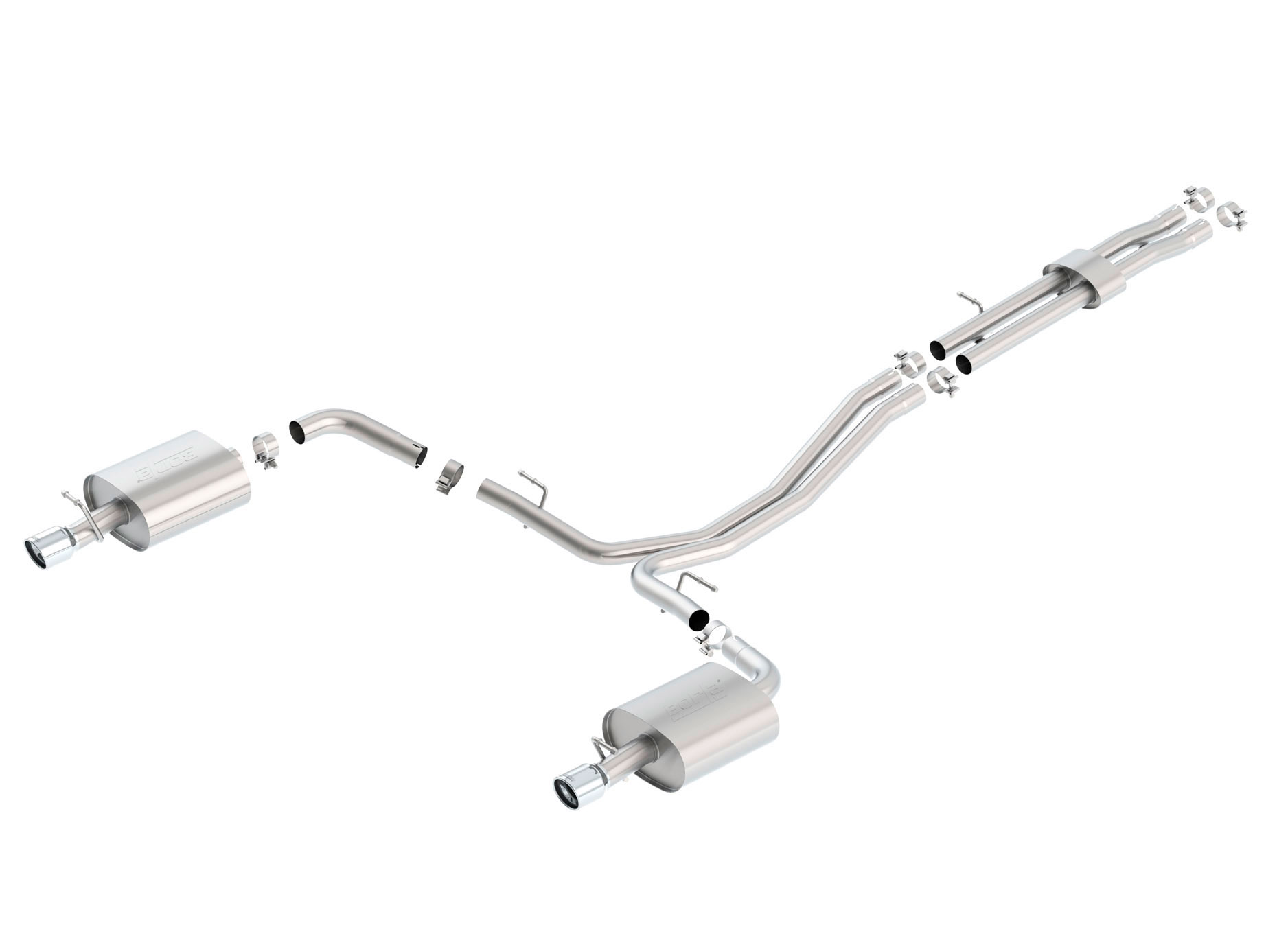 Borla 140656 | Ford Explorer S-Type Cat-Back Exhaust System, Sport V6 3.5; 2013-2015