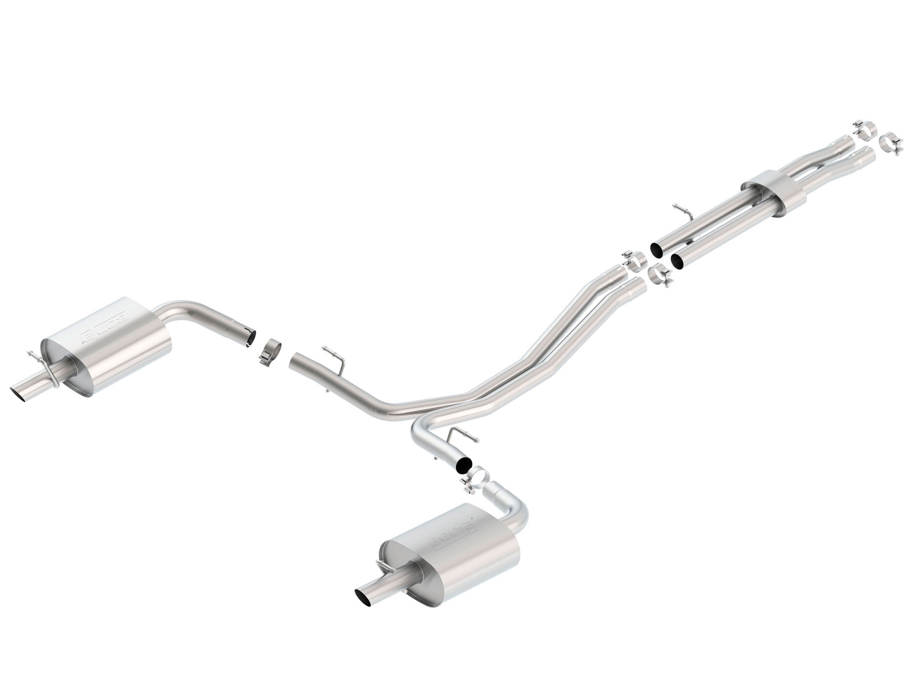 Borla 140659 | Ford Explorer S-Type Cat-Back Exhaust System, Sport V6 3.5; 2016-2017