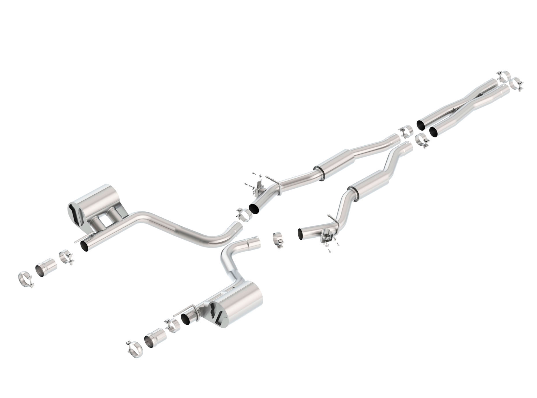 Borla 140677 | Dodge Challenger S-Type Cat-Back Exhaust System, Scat Pack, SRT 392, 392 Hemi Scat Pack V8 6.4; 2015-2020