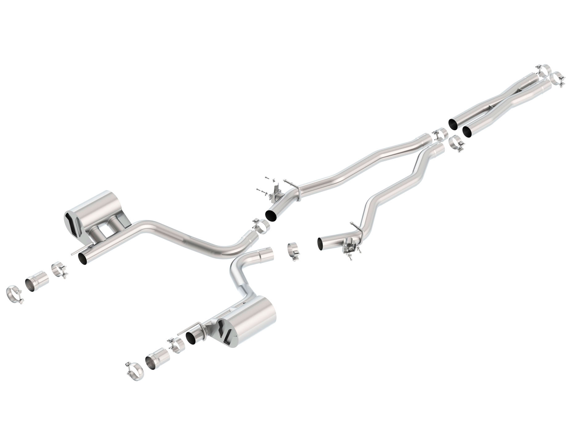 Borla 140678 | Dodge Challenger ATAK Cat-Back Exhaust System, Scat Pack, SRT 392, 392 Hemi Scat Pack V8 6.4; 2015-2020