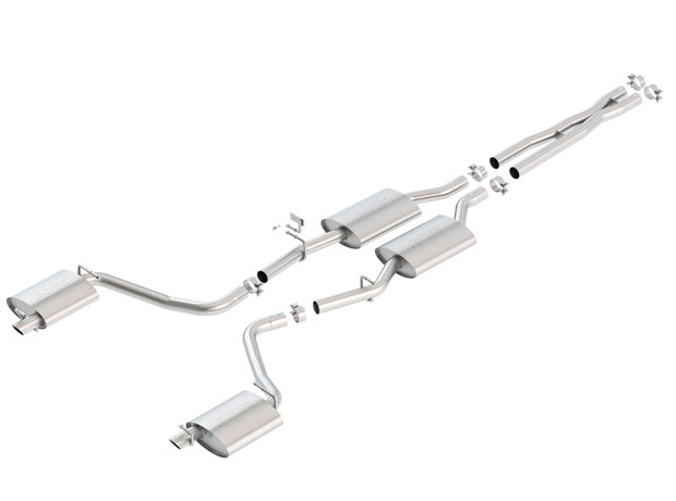 Borla 140685 | Chrysler 300 S-Type Cat-Back Exhaust System, C, C Platinum, Limited, S, Touring V6 3.6; 2015-2021