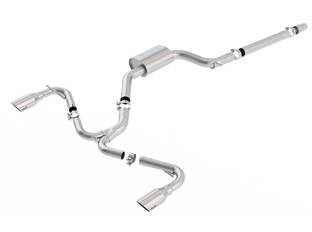 Borla 140750SB | Volkswagen Passat Cat-Back Exhaust S-Type with Stainless Brushed Tips; 2016-2018