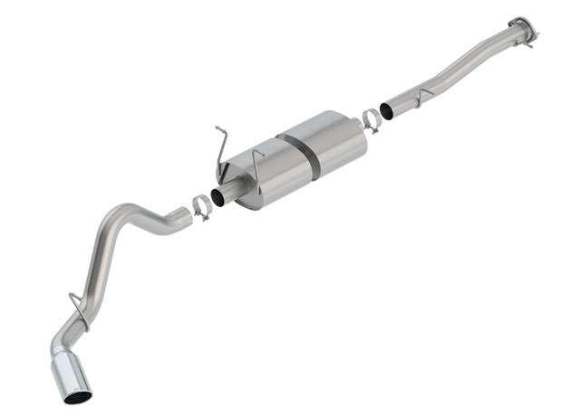 Borla 140762 | Sierra 2500 6.0L Cat-Back Exhaust with Polished Tip S-TYPE; 2014-2019