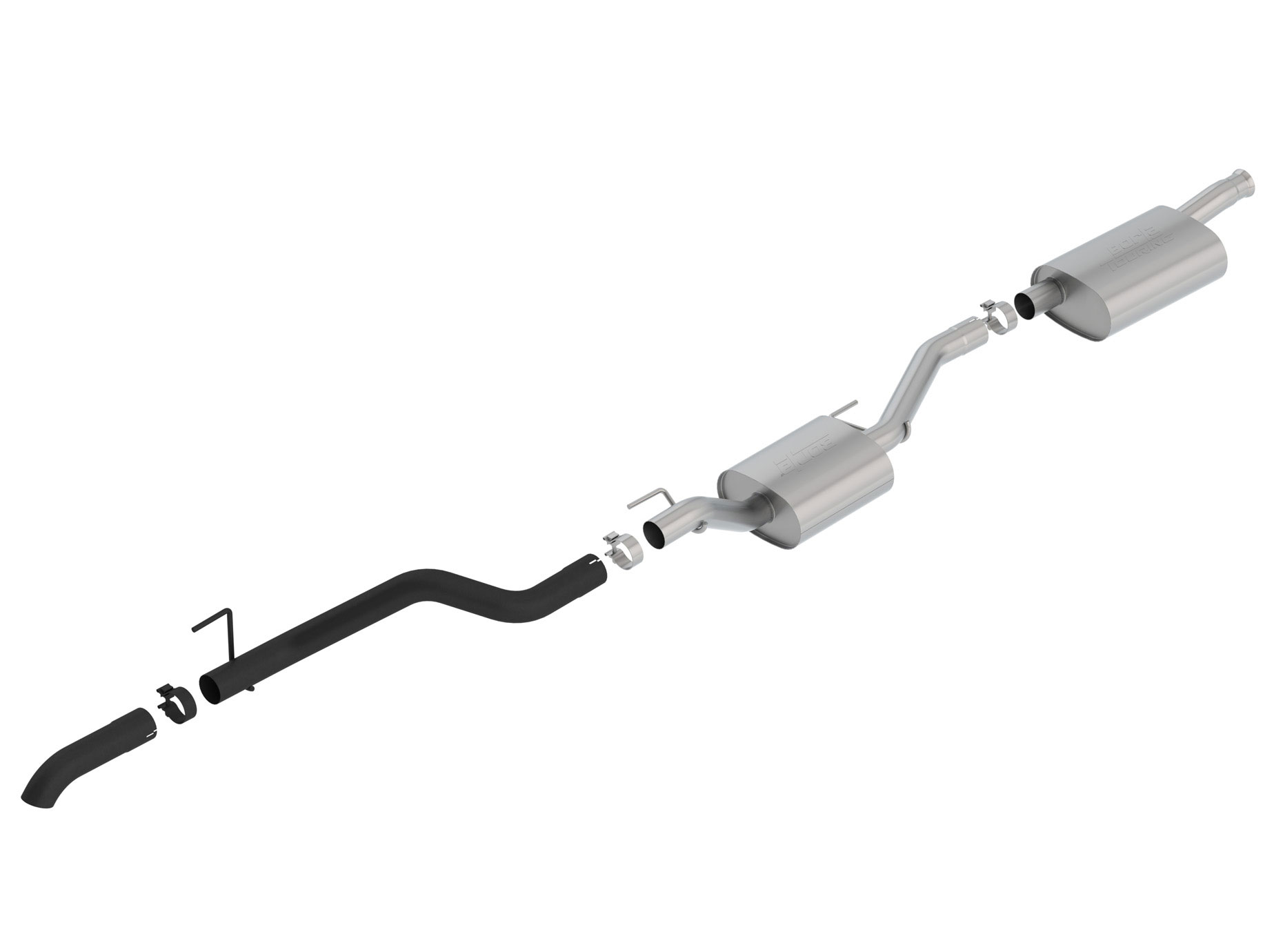 Borla 140808CB | Jeep Gladiator Cat-Back Exhaust Touring Black; 2020-2024