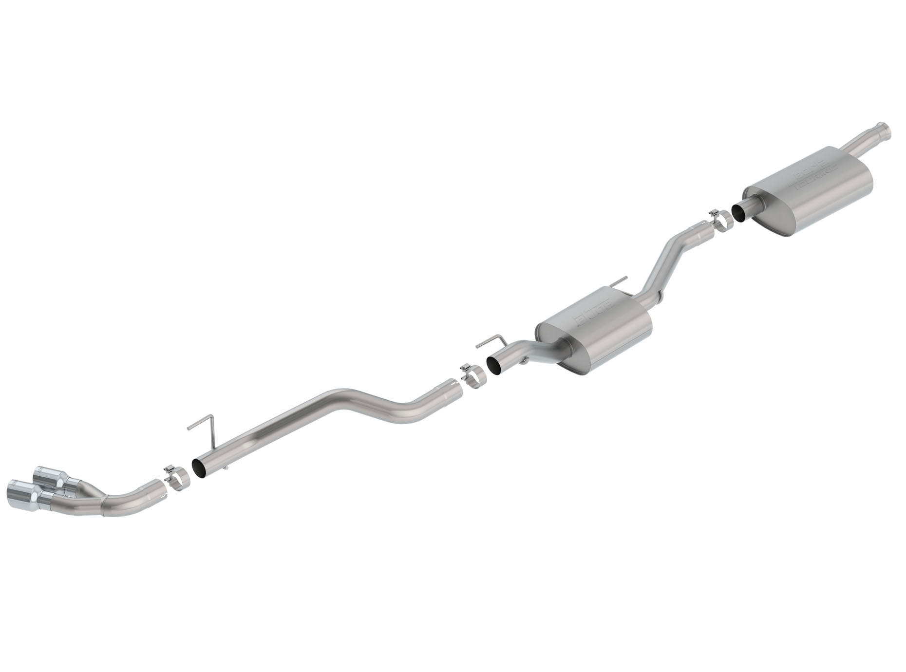 Borla 140811 | Jeep Gladiator Cat-Back Exhaust Touring with Polished Tips; 2020-2024