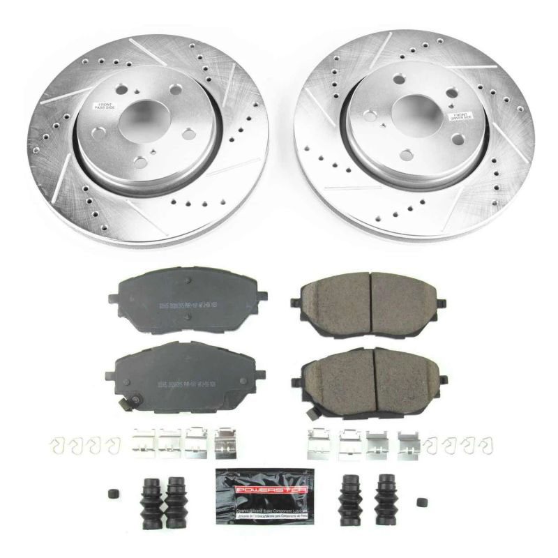 PowerStop k7890 | Power Stop 18-19 Toyota C-HR Front Z23 Evolution Sport Brake Kit; 2018-2019