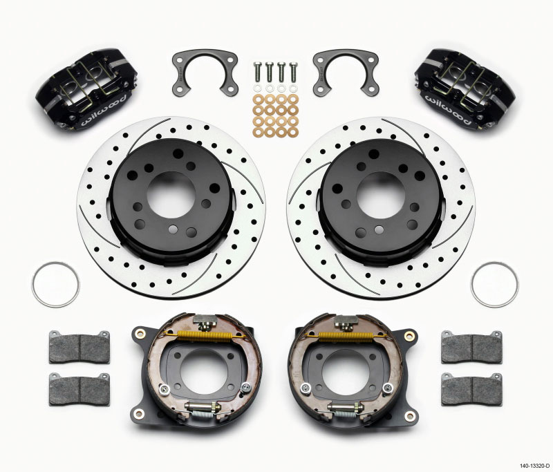 Wilwood 140-13320-d | Dynapro Lug Mount P/S Park Brake Kit Drilled Small Ford 2.36in Off Bronco 5 x 5.50; 1965-1977