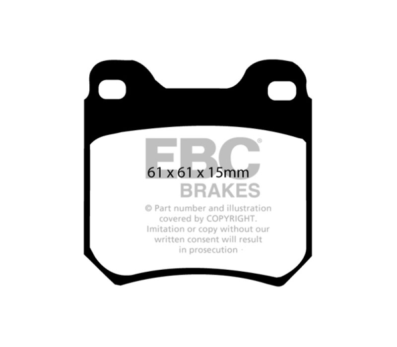 EBC dp2675 | 97-01 Cadillac Catera 3.0 Greenstuff Rear Brake Pads; 1997-2001