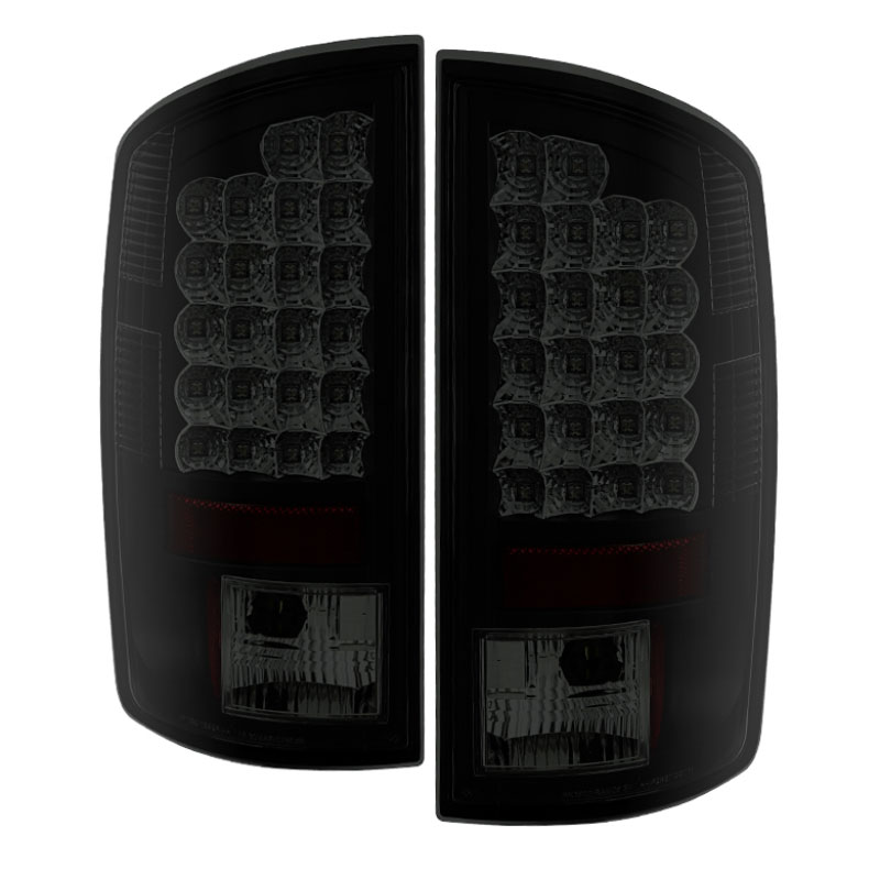 SPYDER 5078117 | Spyder Dodge Ram 1500 / Ram 1500 2500/3500 LED Tail Lights - Black Smoke - (ALT-YD-DRAM06-LED-BSM); 2007-2009