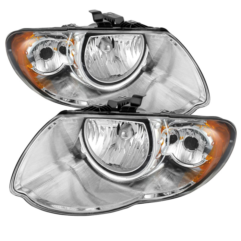 SPYDER 9025280 | Xtune Chrysler Town & Country 05-07 Crystal Headlights Chrome HD-JH-CHRTC05-AM-C; 2005-2007