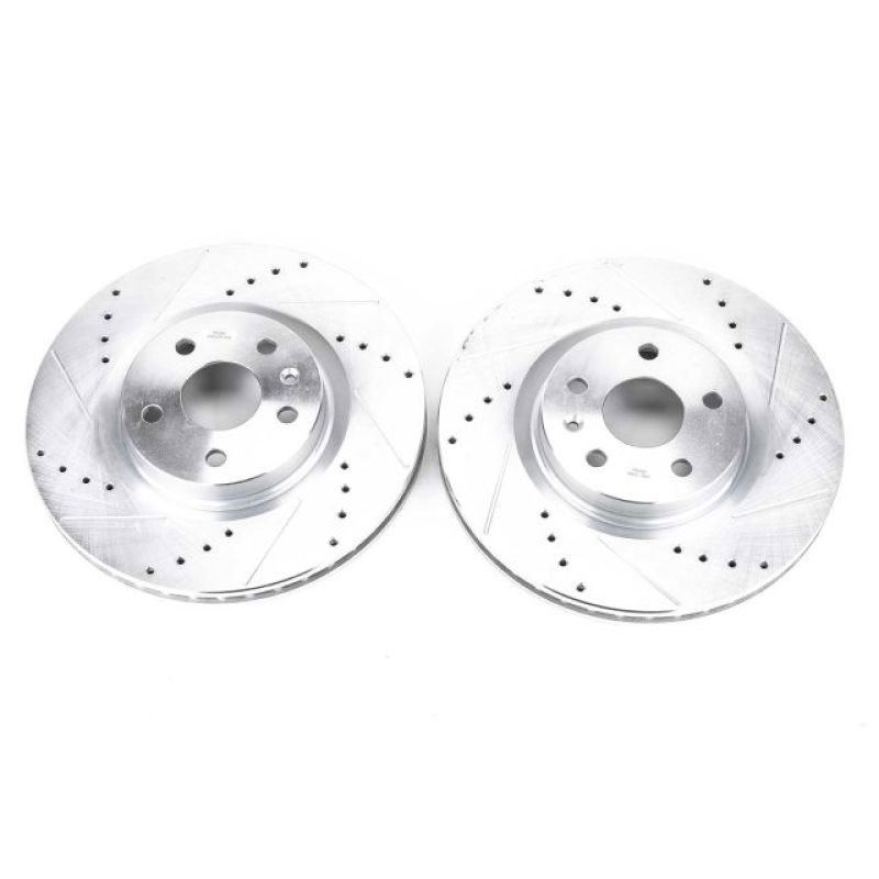 PowerStop ar82125xpr | Power Stop 08-14 Cadillac CTS Front Evolution Drilled & Slotted Rotors - Pair; 2008-2014