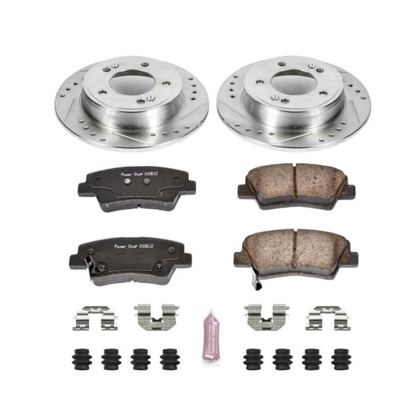 PowerStop k6501 | Power Stop 11-19 Hyundai Elantra Rear Z23 Evolution Sport Brake Kit; 2011-2019