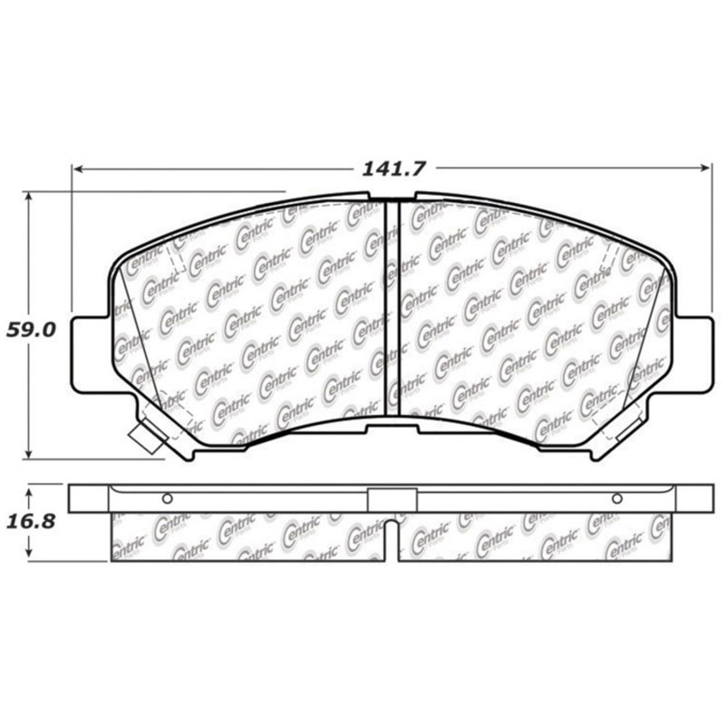 Stoptech 308.13740 | StopTech Street Brake Pads Nissan Juke Nismo RS, Front; 2014-2017