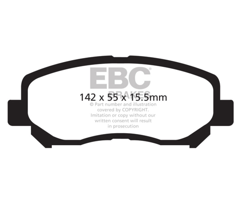 EBC dp32134c | 12+ Mazda CX-5 2 Redstuff Front Brake Pads; 2012-2023