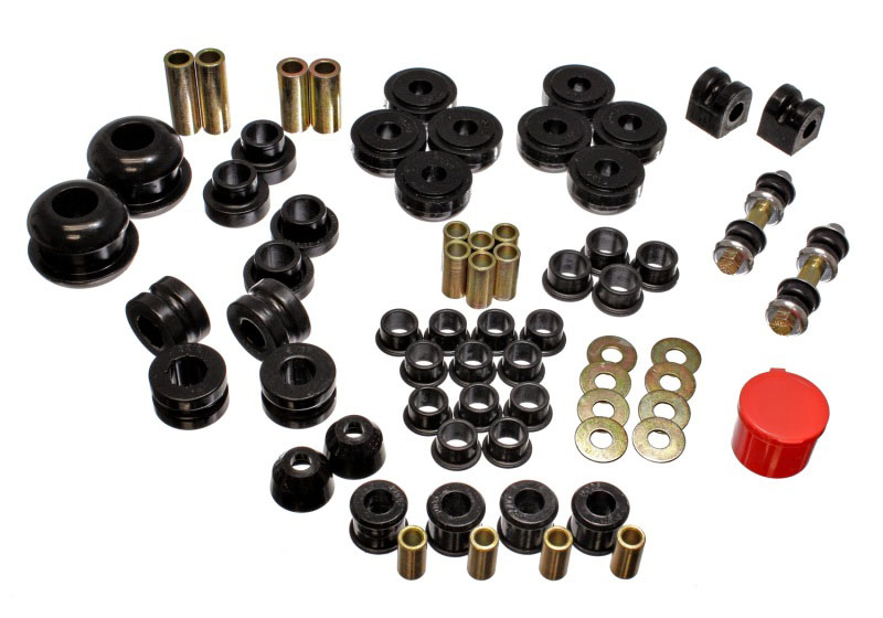 Energy Suspension 5.18106g | 95-99 Dodge Neon FWD Black Hyper-flex Master Bushing Set; 1995-1999