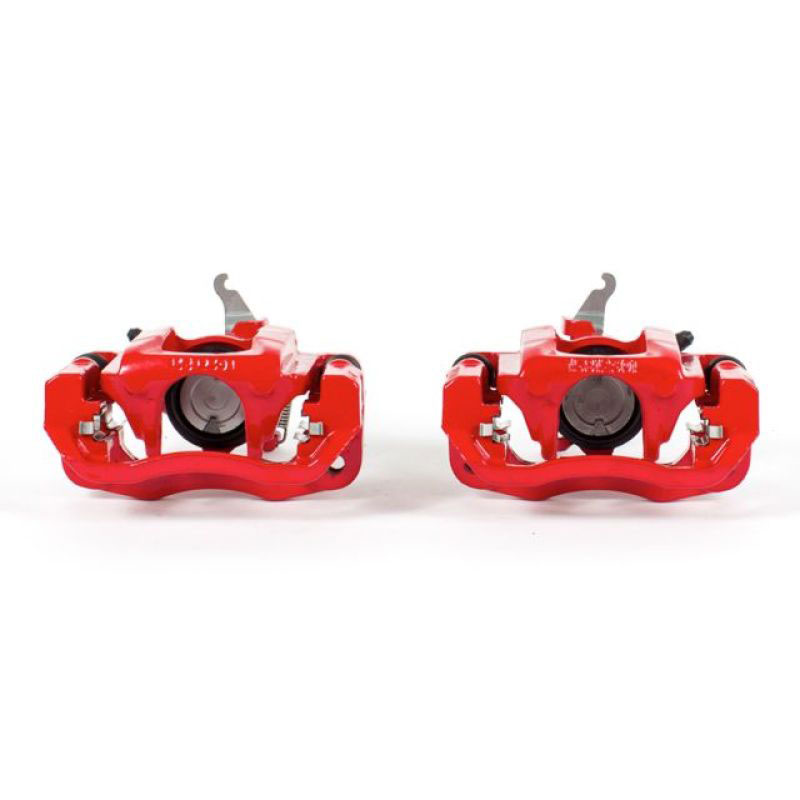 PowerStop s5176 | Power Stop 09-11 Dodge Journey Rear Red Calipers w/Brackets - Pair; 2009-2011