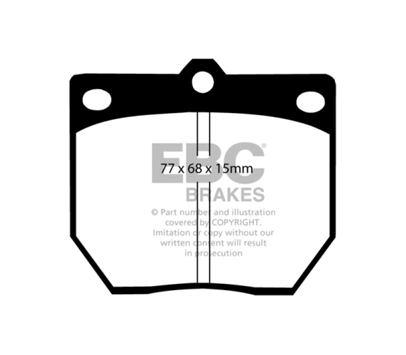 EBC dp2273 | 70-74 Datsun 240Z 2.4 Greenstuff Front Brake Pads; 1970-1974