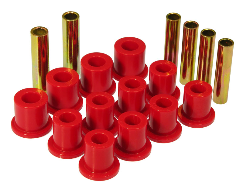 Prothane 6-1007 | 80-96 Ford Spring & Shackle Bushings - Red; 1980-1996