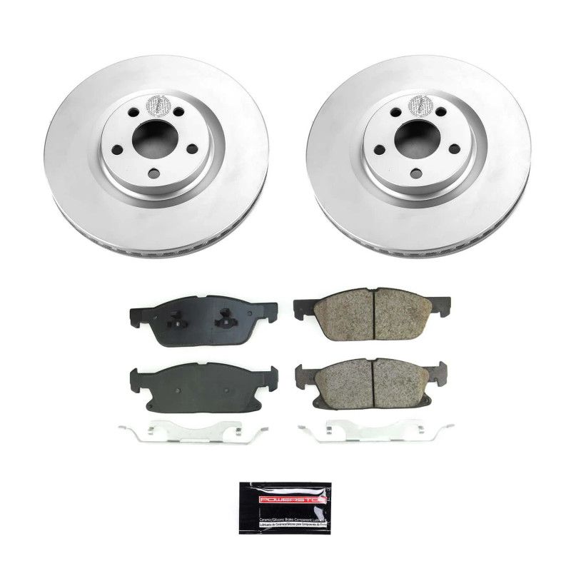 PowerStop crk8961 | Power Stop 17-20 Lincoln Continental Front Z17 Coated Brake Kit