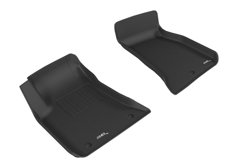 3D Maxpider l1dg02411509 | 3D MAXpider 2011-2014 Dodge Challenger Kagu 1st Row Floormat - Black; 2011-2014