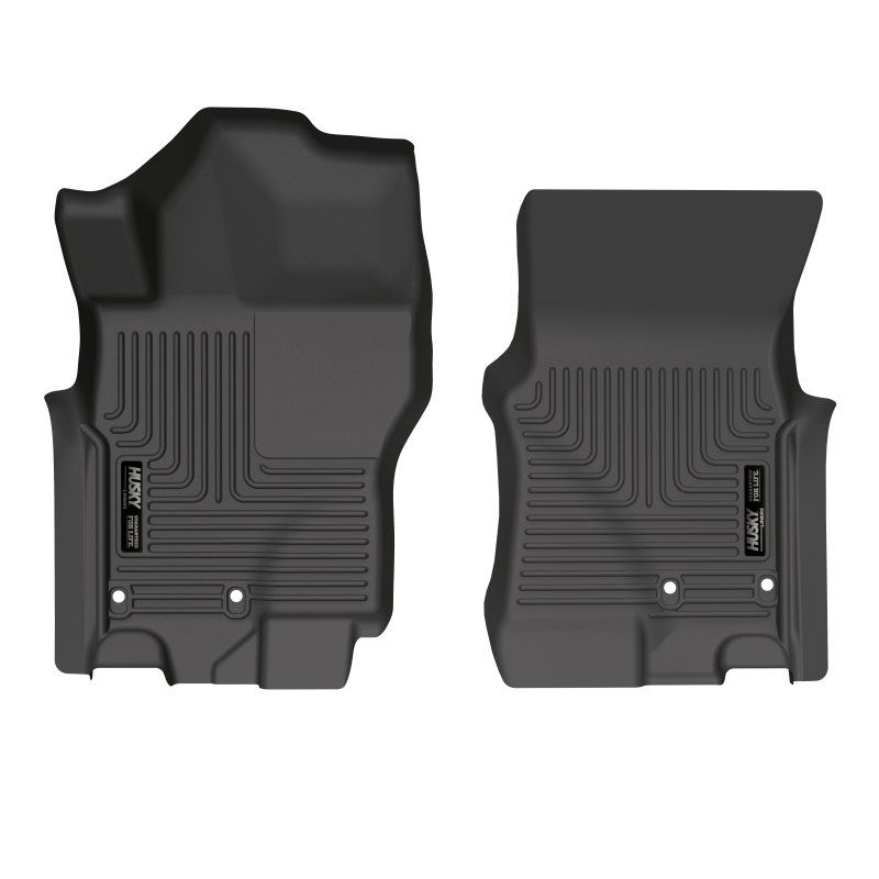 Husky Liners 13521 | 2022 Nissan Frontier King Cab Ext. Cab/CC WeatherBeater Black Front Floor Liners; 2022-2022