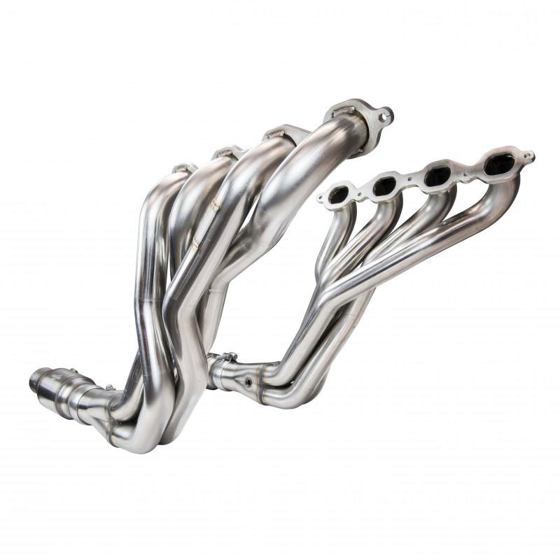 Kooks Headers 2260H630 | Kooks Camaro Longtube Headers SS LT1 2 x 3 with GREEN CATTED Connection Pipes to OEM; 2016-2024