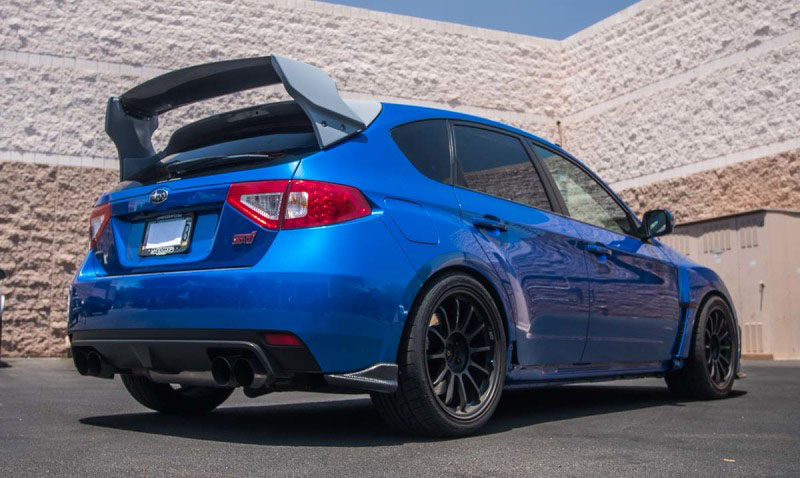 Vivid Racing vr-grbh-610 | VR Aero Carbon Fiber Rally Wing Subaru STI Hatchback Only 2008-2014; 2008-2014