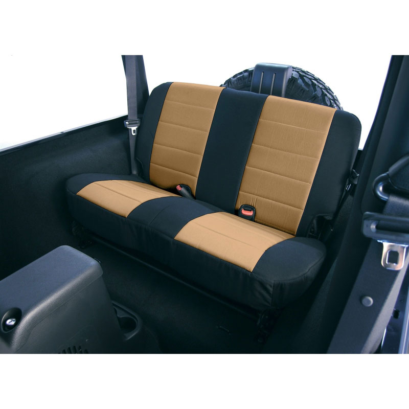 Rugged Ridge 13282.04 | Fabric Rear Seat Covers 03-06 Jeep Wrangler TJ; 2003-2006