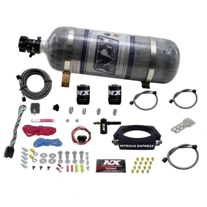 Nitrous Express 20938-12 | 2014+ Chevrolet Corvette C7 Nitrous Plate Kit (50-300HP) w/Composite Bottle; 2014-2019