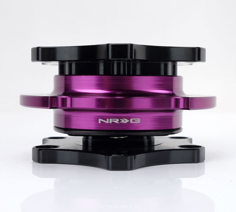 NRG srk-r200bk-pp | Quick Release SFI SPEC 42.1 - Shiny Black Body / Shiny Purple Ring