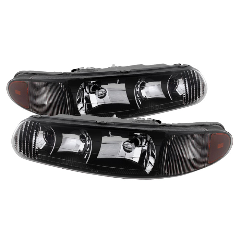 SPYDER 9025235 | Xtune Buick Century 97-05 Regal 97-04 Crystal Headlights Black HD-JH-BUCEN97-AM-BK; 1997-2005