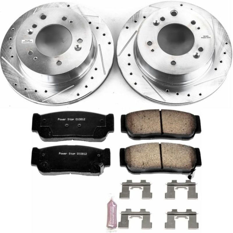 PowerStop k5910 | Power Stop 07-09 Kia Sorento Rear Z23 Evolution Sport Brake Kit; 2007-2009