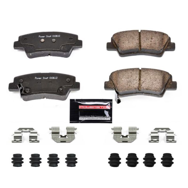 PowerStop z23-1313 | Power Stop 12-19 Hyundai Accent Rear Z23 Evolution Sport Brake Pads w/Hardware; 2012-2019