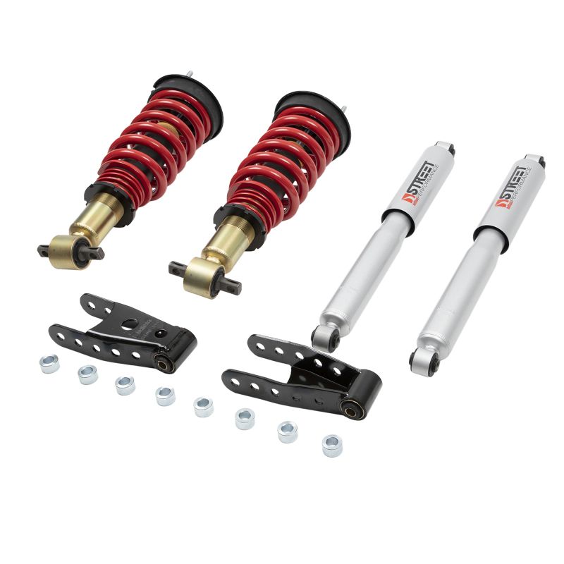 Belltech 985spc | Coilover Kit 07-18 GM Sierra 1500 All Cabs/Short Bed F -1in to -3in / R 2in to -2in 2/4WD; 2007-2018