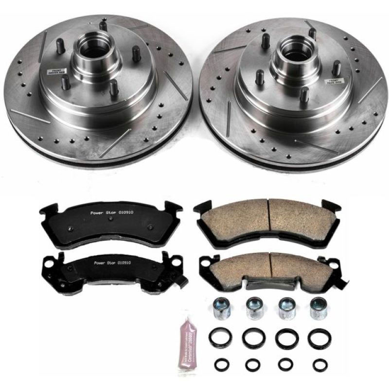 PowerStop k2937 | Power Stop 91-93 Chevrolet Caprice Front Z23 Evolution Sport Brake Kit; 1991-1993