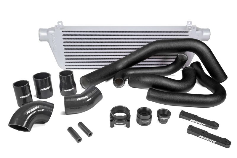 Perrin Performance pspitr441slbk | Perrin 22-23 Subaru WRX Front Mount Intercooler Kit (Black Tubes & Silver Core); 2022-2023