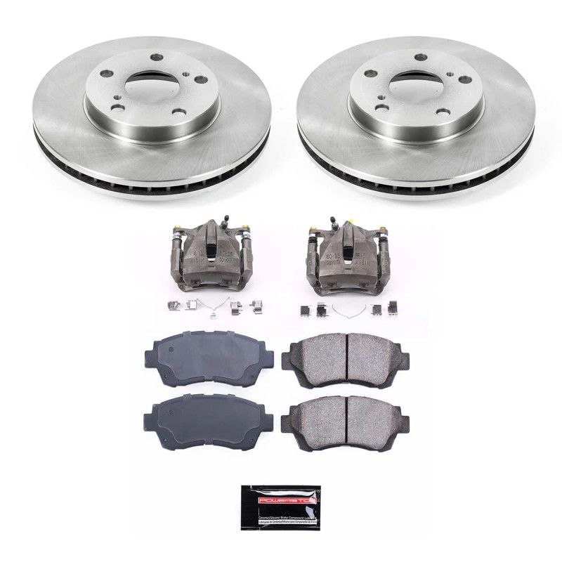 PowerStop kcoe8920b | Power Stop 98-00 Toyota Sienna Front Autospecialty Kit w/Calipers; 1998-2000